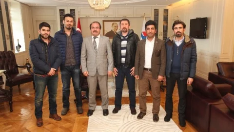 İnşaat Mühendisleri Odası'ndan Rektör Aslan'a Ziyaret
