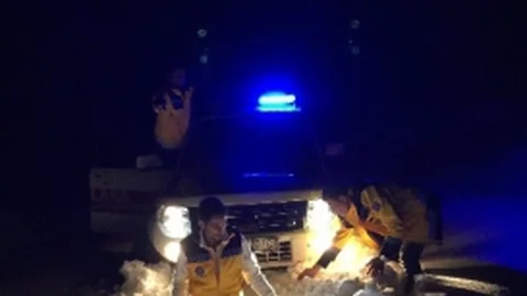 Hastanın İmdadına Paletli Ambulans Yetişti