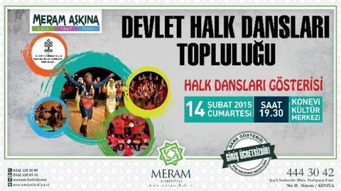 Devlet Halk Dansları Topluluğu Konya'ya Geliyor