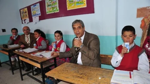 Ahlat'ta Okul Sütü Projesi