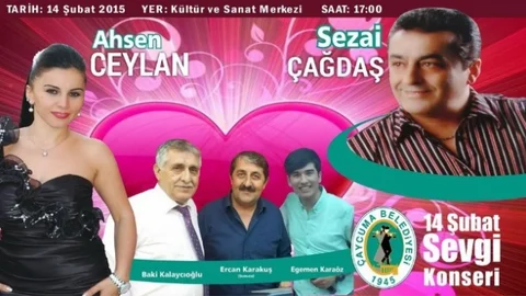 Çaycuma'da 14 Şubat Sevgi Konseri Düzenlenecek