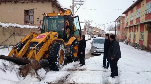 Akşehir'de Karla Mücadele Çalışmaları