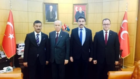 Uşak MHP Devlet Bahçeli'yi Ziyaret Etti