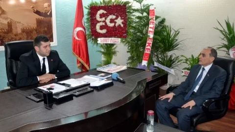 MHP Milletvekili Aday Adayı Hacı Tülü'den İl Başkanı Ersoy'a Nezaket Ziyareti
