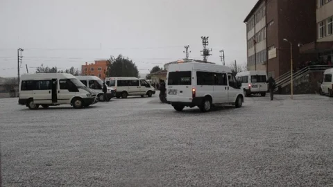 Yavuzeli'nde Dolu Yağışı