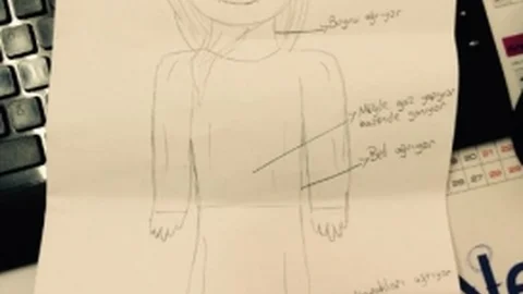(Özel) Minik Torundan Resimli Tedavi