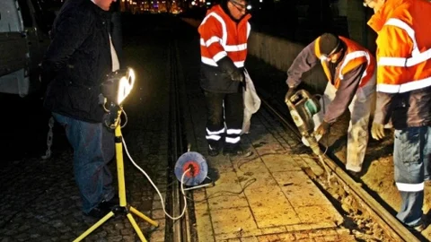 Samulaş Hat Bakım Ekibi Gece İş Başında