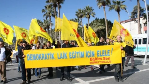 Marmaris'te 'Eğitim' Eylemi