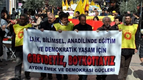 Aydın'da 'Eğitim' Eylemi