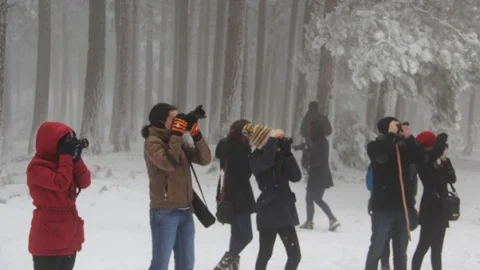 Kazdağları Kış Aylarında Da Fotoğrafçıların İlgisini Çekiyor
