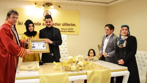 Pursaklar'da Çiftler 14 Şubat'ta ‘Evet' Dedi