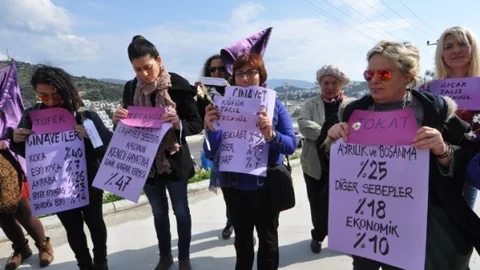 Sevgililer Gününde Öldürülen Kadınları Andılar