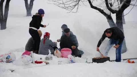 Silifke'de Hafta Sonu Kar Keyfi