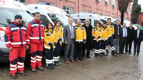 112 Ambulansları Törenle Hizmete Girdi