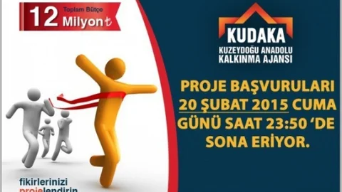 Kudaka Proje Başvuruları 20 Şubat 2015 Cuma Günü Sona Eriyor