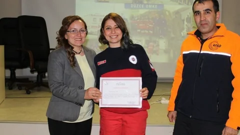 UMKE Ekibine Teşekkür