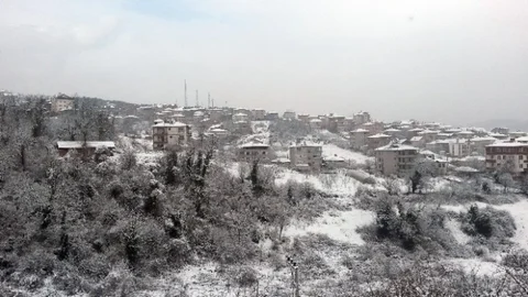 Bartın'da Kar Yağışı Etkisini Gösterdi