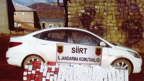 Siirt'te Kaçak Malzeme Ele Geçirildi