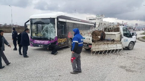 Beyciler Kavşağında Trafik Kazası 1 Yaralı
