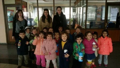 Nazilli'de Minikler Başkan Amcayı Ziyaret Etti