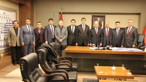 Marev Yöneticilerinden Emniyet Müdürü Gülveren'e Ziyaret
