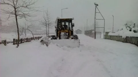 Bartın'da Karla Mücadelede Son Durum