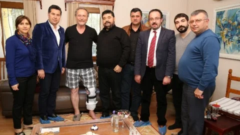 Başkan Kocadon Hüseyin Anıl'ı Evinde Ziyaret Etti