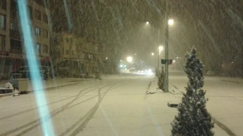 Sivas'ta Kar Yağışı Etkili Oldu