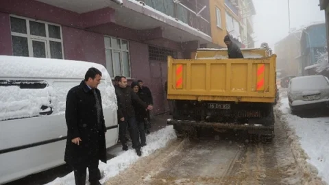 Karla Mücadele Ekipleri Görev Başında