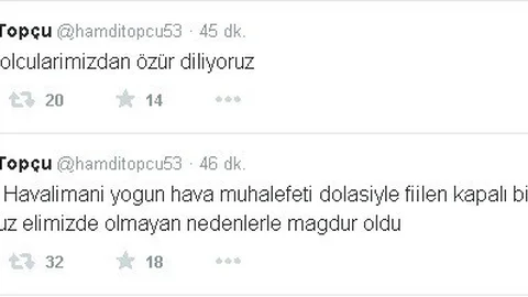 Hamdi Topçu. “Atatürk Havalimanı Fiilen Kapalı”