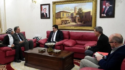 Alman Heyetten Vali Küçük'e Teşekkür