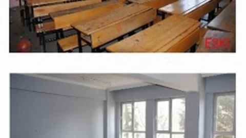 Jandarma Öğrencilerin Okulunu Boyadı