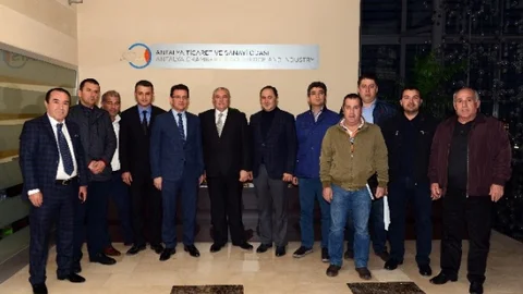 ATSO Başkanı Davut Çetin Finike Heyetini Ağırladı