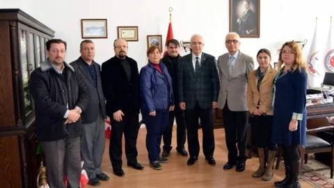 Gazetecilerden Cumhuriyet Başsavcısı Alim Taş'a Ziyaret