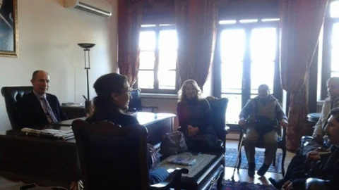 Ayvalıkta Boed'in Yeni Yönetiminden Kaymakam Nazlı'ya Ziyaret