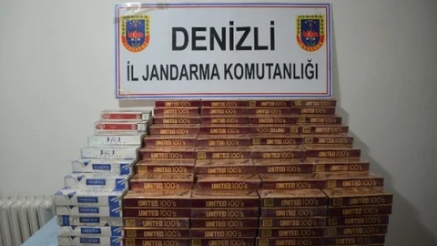 Denizli'de 4 Bin Paket Kaçak Sigara Ele Geçirildi