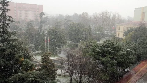 Samsun'da Kar Yağışı Yeniden Başladı