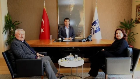 Aday Adayı Dr. Kerim Cangır Başkan Kocadon'u Ziyaret Etti