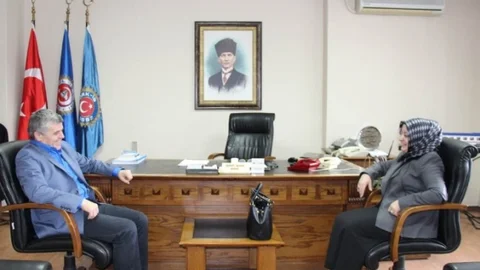 Atabek Sesob Ve Demiryol-Iş'i Ziyaret Etti