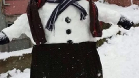 Sorgunlu Çocukların Kardan Adamları İlgi Çekti