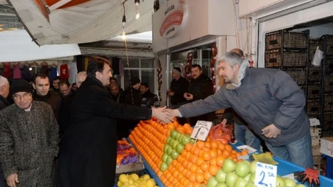 Dündar Soğuk Kış Günlerinde Esnafı Unutmadı