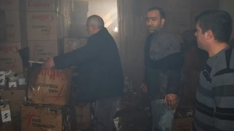 Tütün Deposunda Yangın