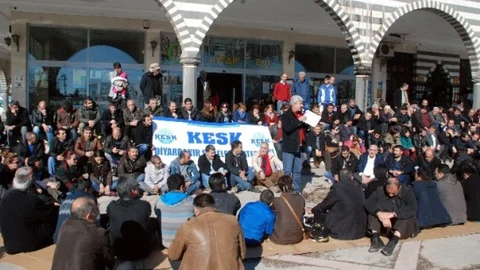 KESK'ten 'iç Güvenlik Yasası' Protestosu