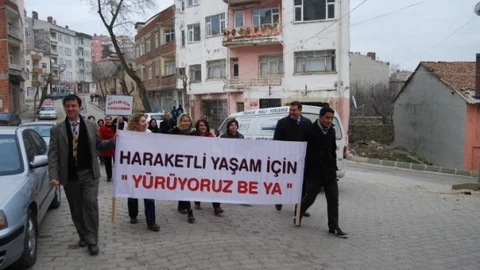 Malkara'da Sağlıklı Yaşam Yürüyüşü Yapıldı