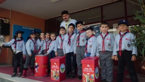 Göreleli İzcilerden Atık Pil Toplama Kampanyası