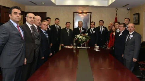 Vali Büyük Vergi Dairesi Heyetini Kabul Etti