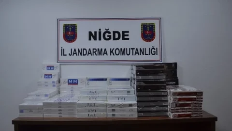 Bor'da 3 Bin 650 Paket Kaçak Sigara Ele Geçirildi