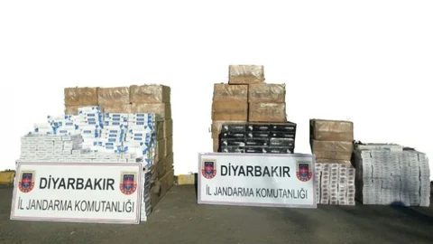 Diyarbakır'da 39 Bin Paket Kaçak Sigara Ele Geçirildi