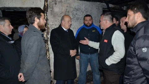 Yangınzede Kadına Yardım Eli