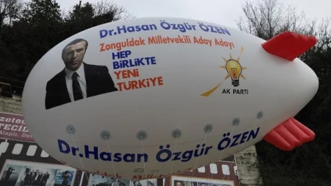 Seçim Kampanyasını Gökyüzüne Taşıdı